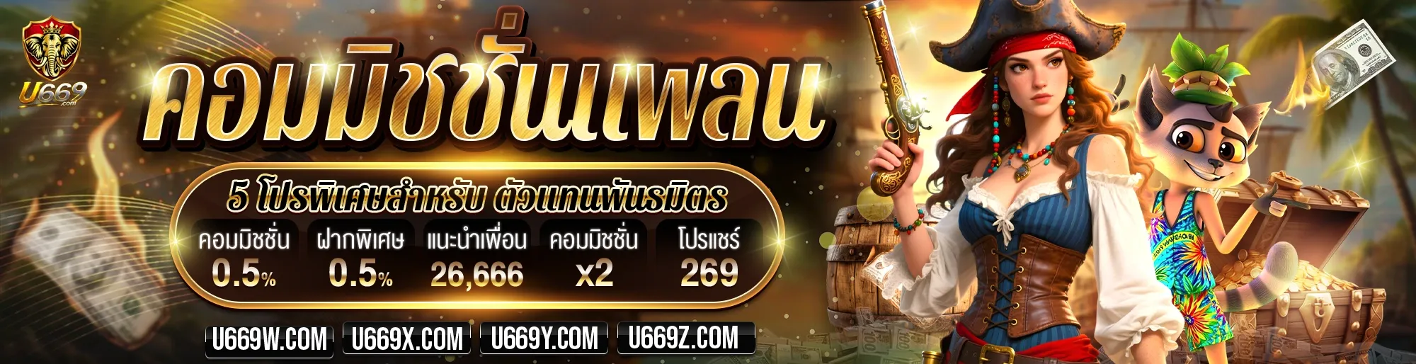 รายการเกมสล็อตยอดนิยมของ U669 คาสิโนออนไลน์